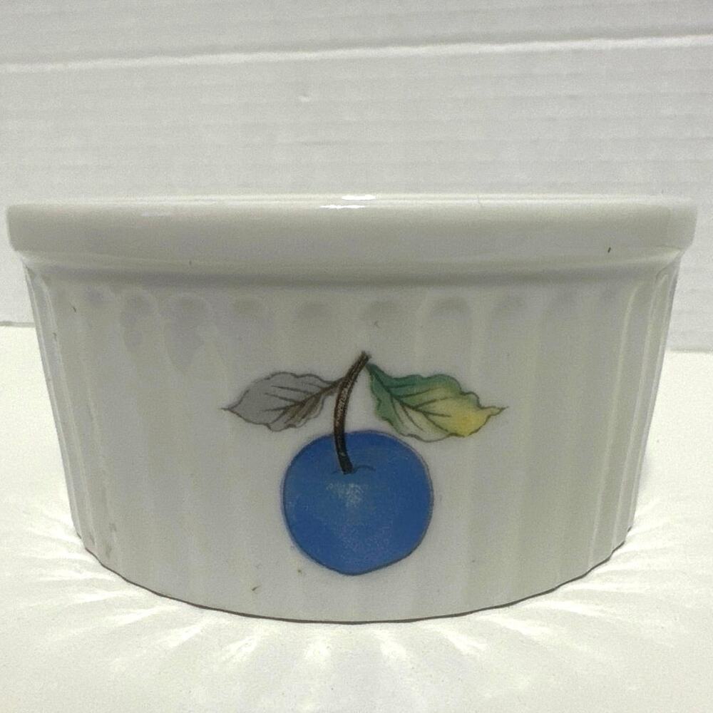 Vint-Andrea Sadek Fruit & Butterfly ramekin collectible oven2table cookware.